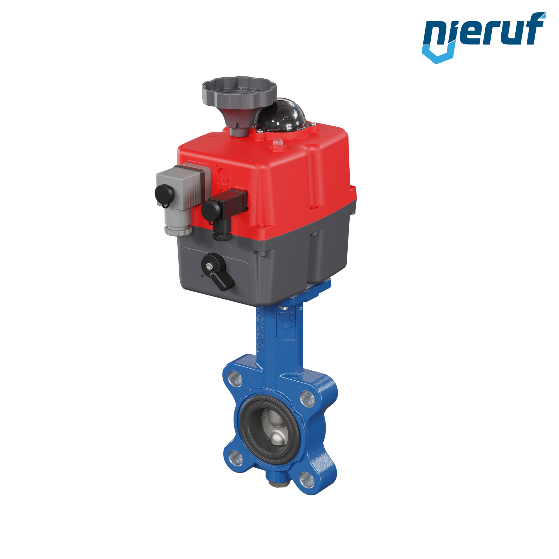 Przepustnica DN 40 dokołnierzowa/Lug elektroniczny napęd 24-240V DVGW woda pitna