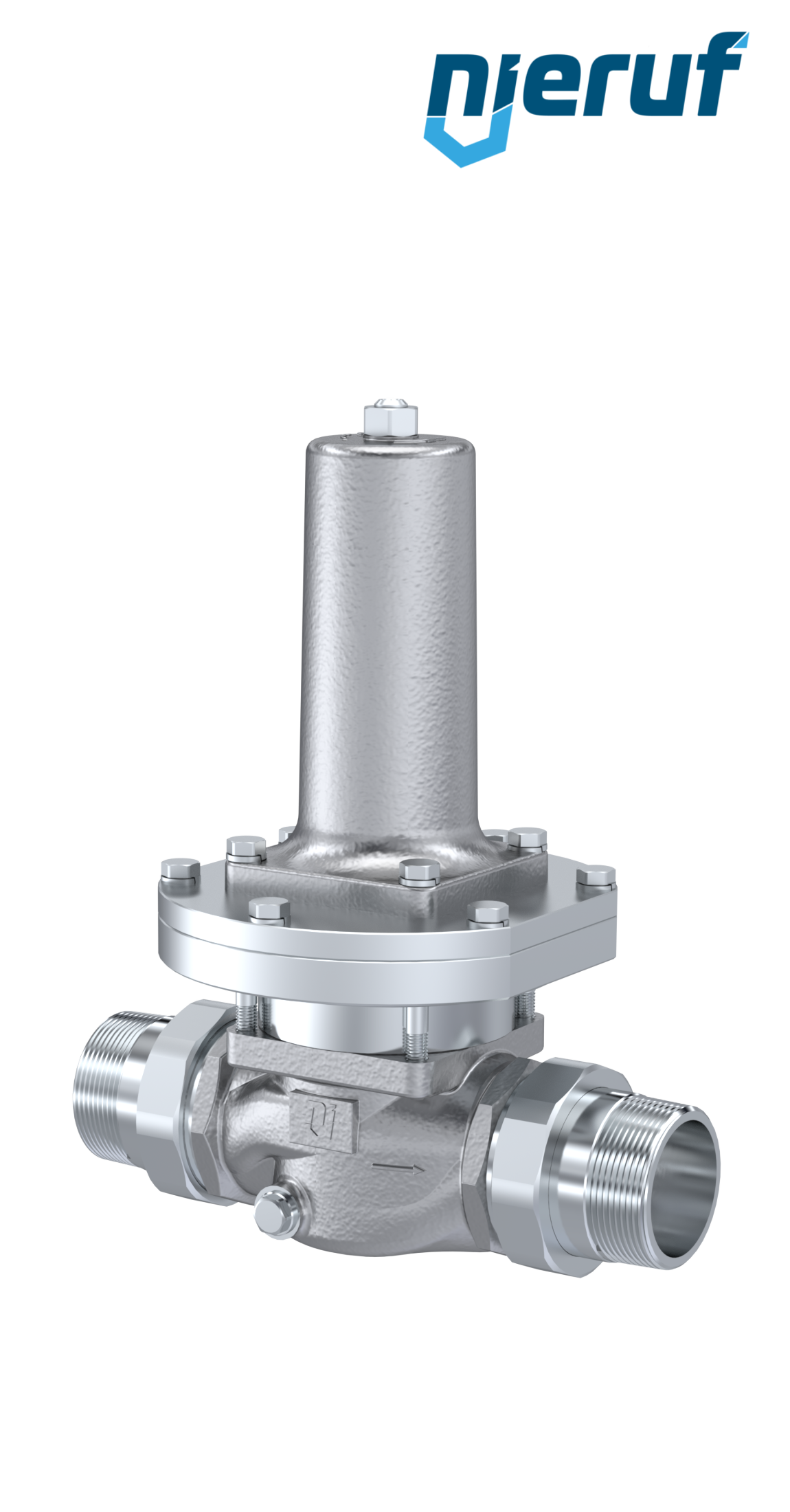 Reduktor niskiego ciśnienia gwint zewnętrzny 2" cale DM19 stal nierdzewna EPDM FDA 0.2 - 2.0 bar