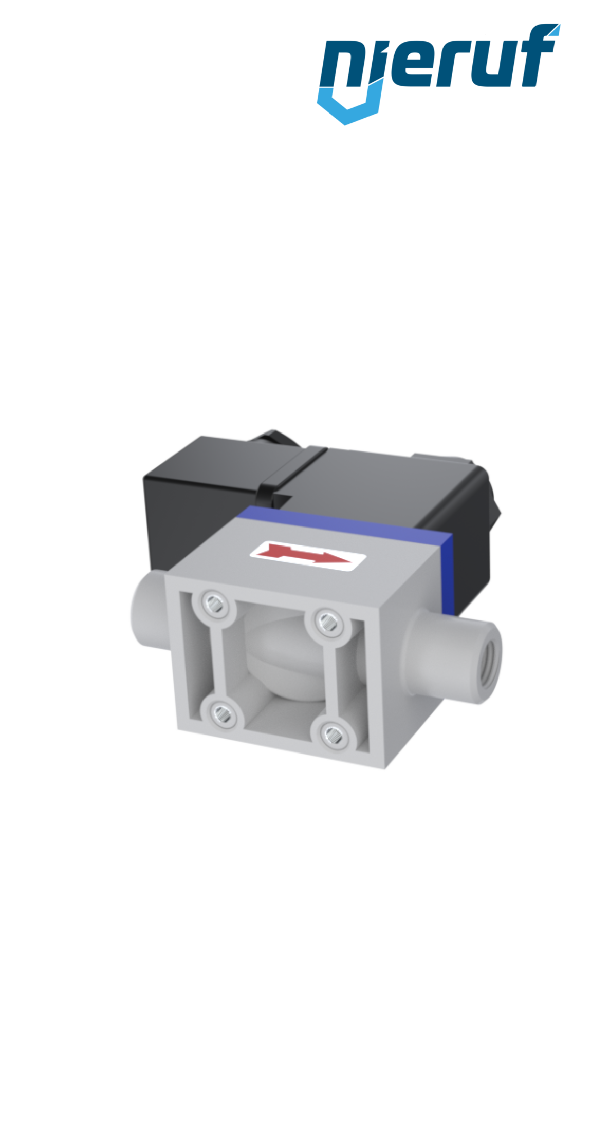 Zawór elektromagnetyczny PVDF DN6,0 KV02 FKM 24V DC