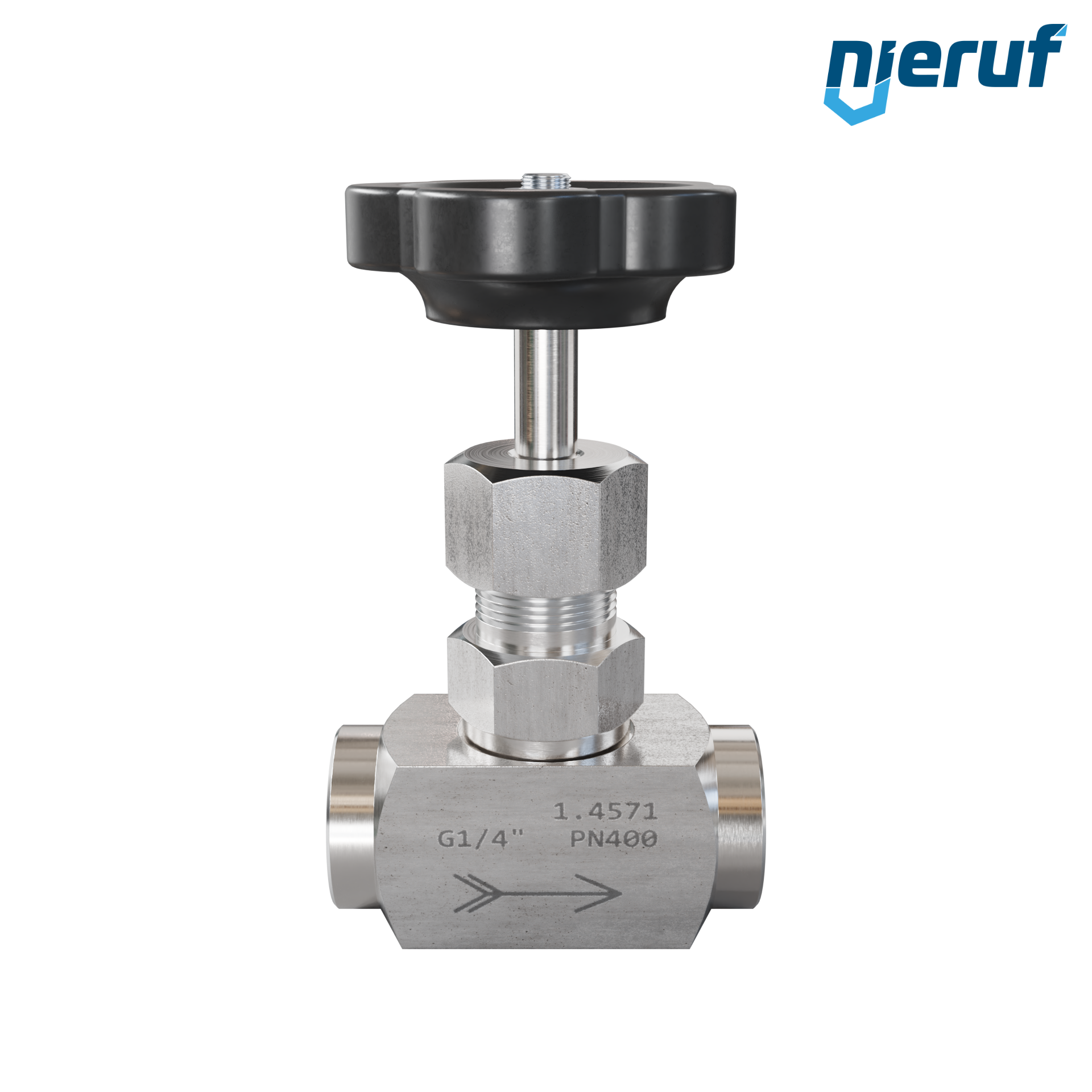 Wysokociśnieniowy zawór iglicowy 1/4" cala NV01 Stal nierdzewna