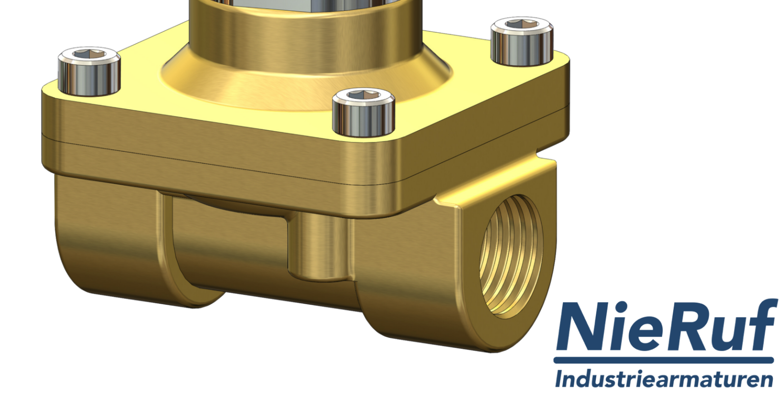 Zawór elektromagnetyczny G 1" cal mosiądz MV06 EPDM 24V DC